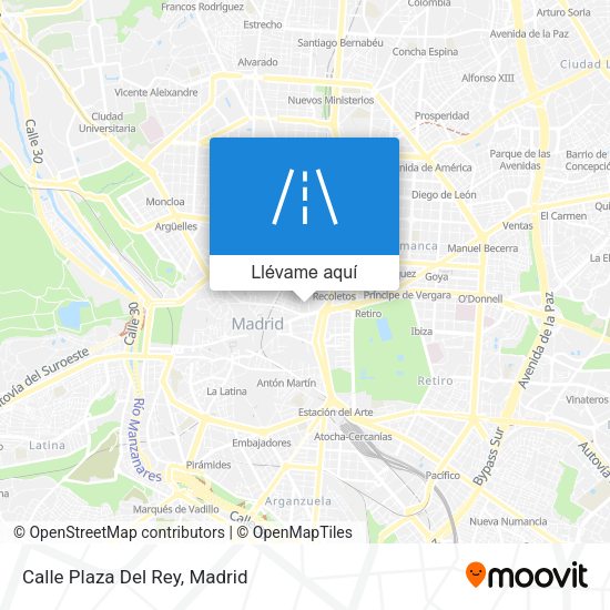 Mapa Calle Plaza Del Rey