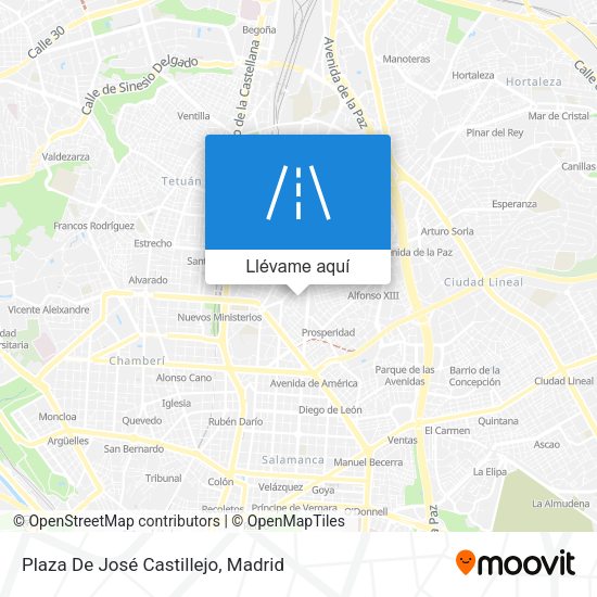 Mapa Plaza De José Castillejo