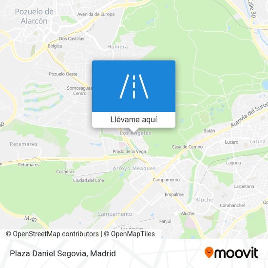 Mapa Plaza Daniel Segovia