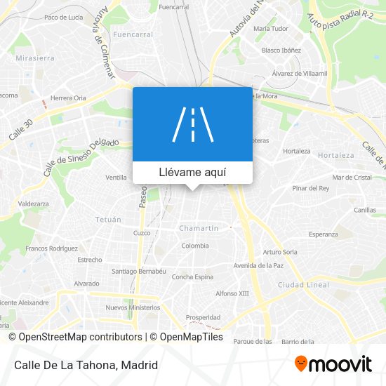 Mapa Calle De La Tahona