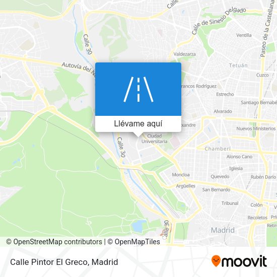 Mapa Calle Pintor El Greco