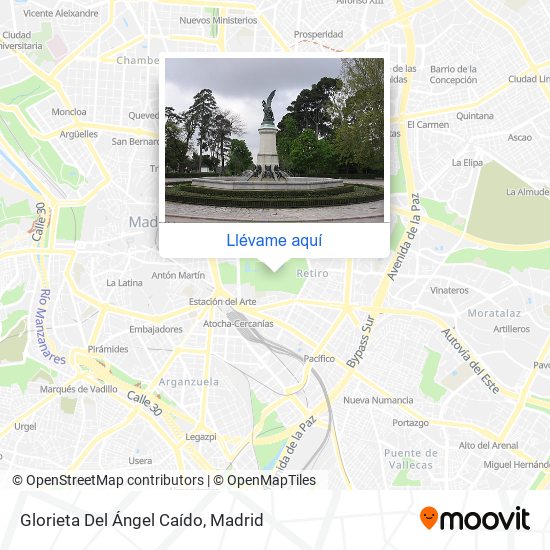 Mapa Glorieta Del Ángel Caído