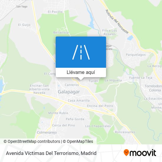 Mapa Avenida Víctimas Del Terrorismo