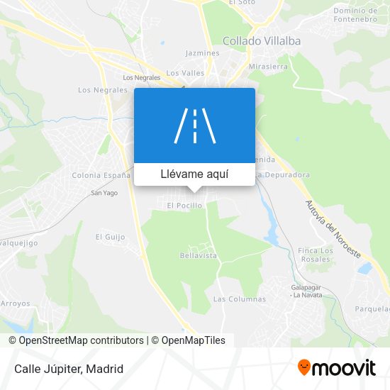 Mapa Calle Júpiter