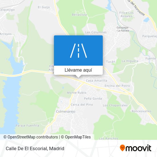 Mapa Calle De El Escorial