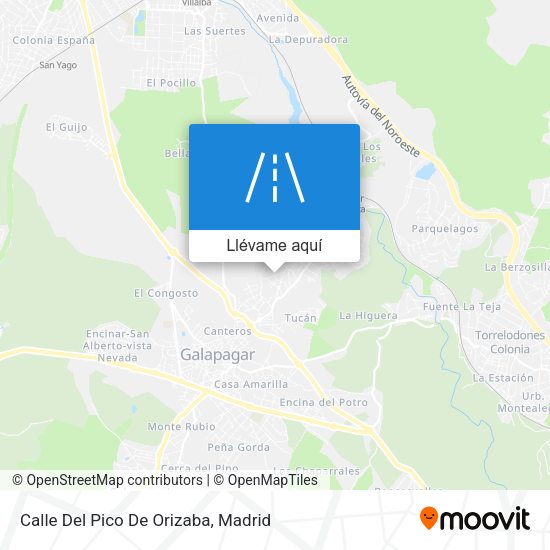 Mapa Calle Del Pico De Orizaba
