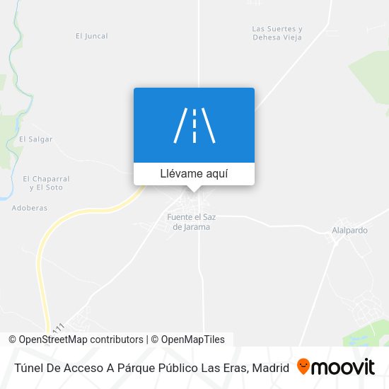 Mapa Túnel De Acceso A Párque Público Las Eras
