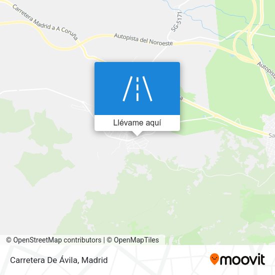 Mapa Carretera De Ávila