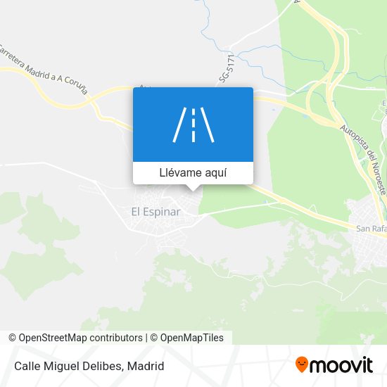 Mapa Calle Miguel Delibes
