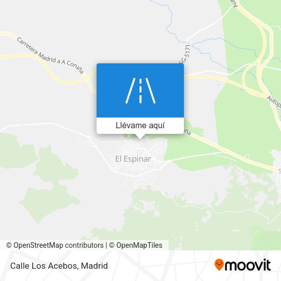 Mapa Calle Los Acebos