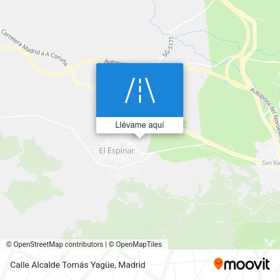 Mapa Calle Alcalde Tomás Yagüe