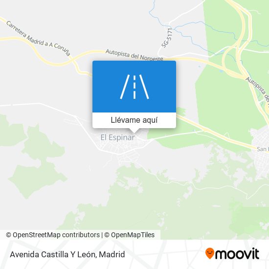 Mapa Avenida Castilla Y León
