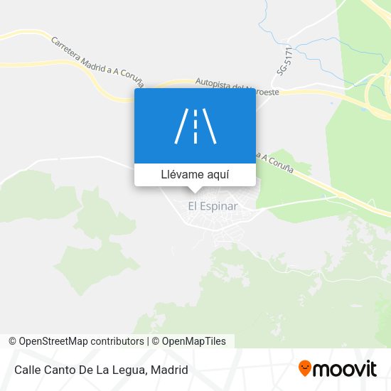 Mapa Calle Canto De La Legua