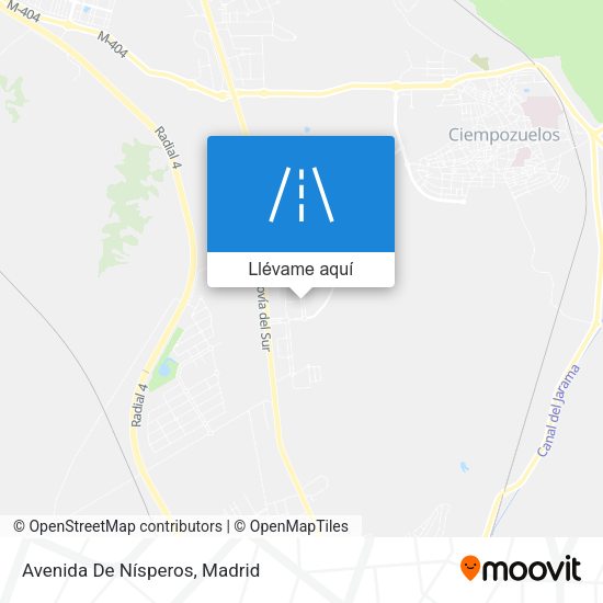 Mapa Avenida De Nísperos