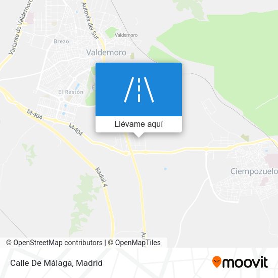Mapa Calle De Málaga
