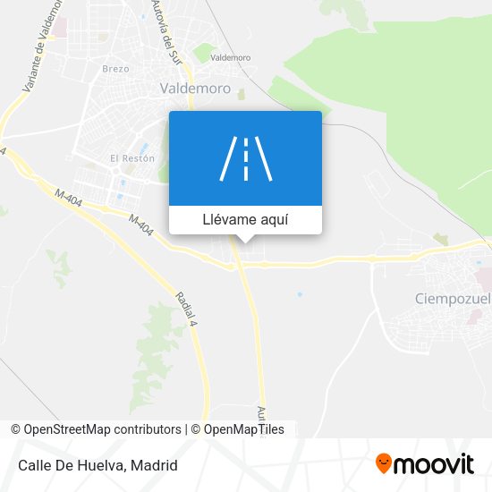 Mapa Calle De Huelva