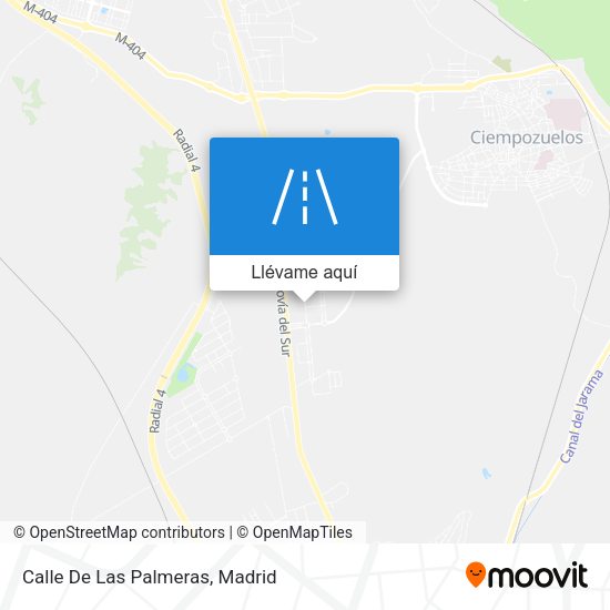 Mapa Calle De Las Palmeras