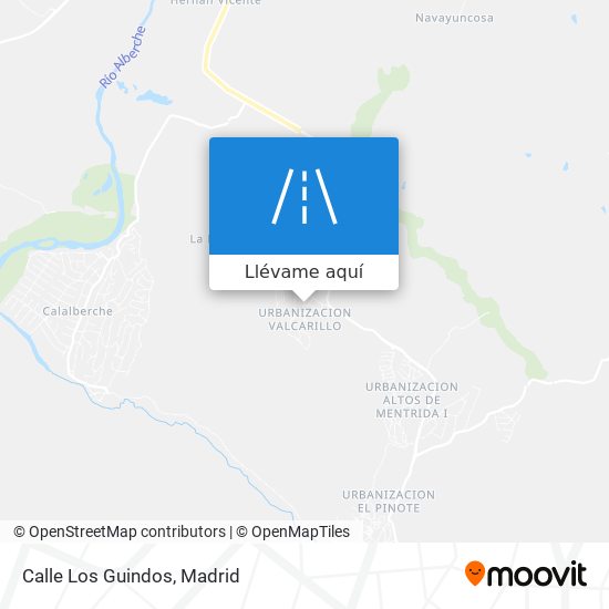 Mapa Calle Los Guindos