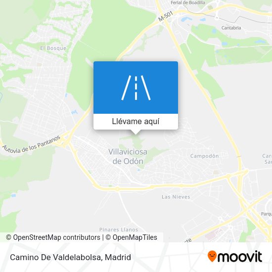 Mapa Camino De Valdelabolsa