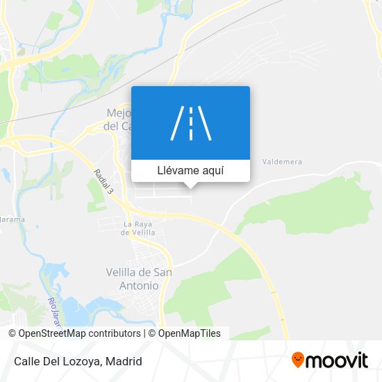 Mapa Calle Del Lozoya