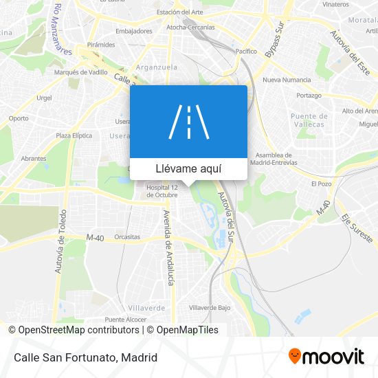 Mapa Calle San Fortunato