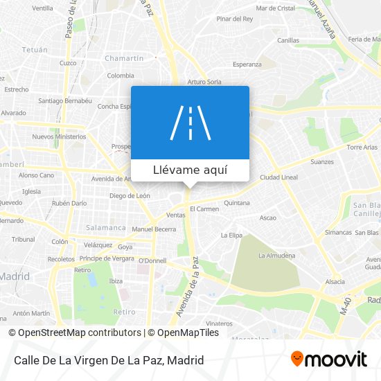 Mapa Calle De La Virgen De La Paz