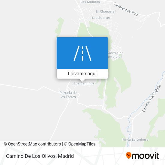 Mapa Camino De Los Olivos
