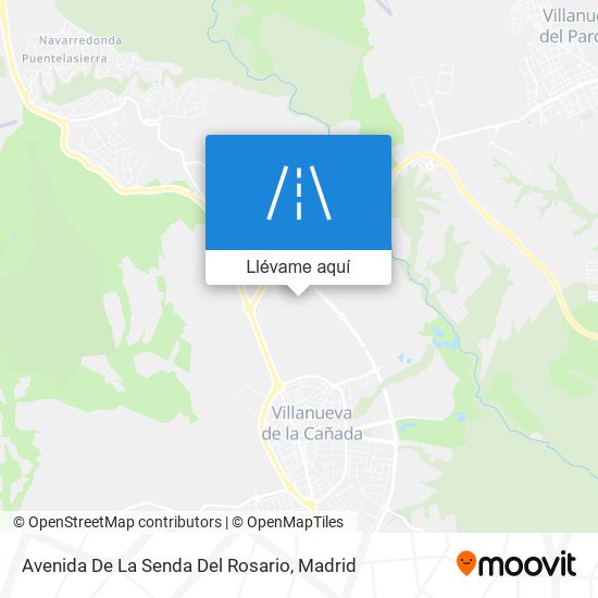 Mapa Avenida De La Senda Del Rosario
