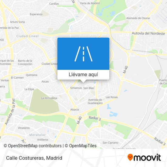 Mapa Calle Costureras