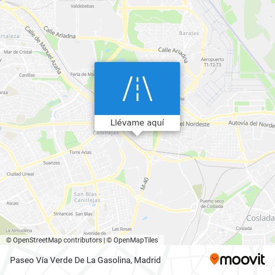 Mapa Paseo Vía Verde De La Gasolina