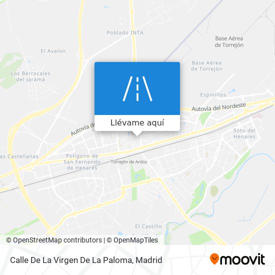 Mapa Calle De La Virgen De La Paloma