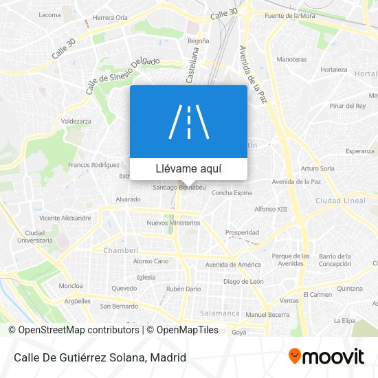 Mapa Calle De Gutiérrez Solana