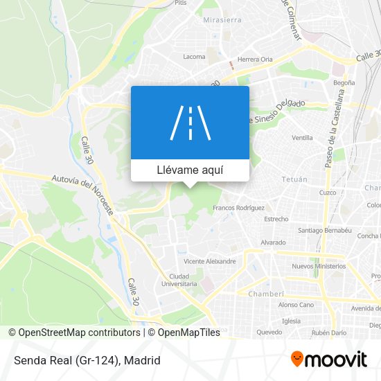 Mapa Senda Real (Gr-124)