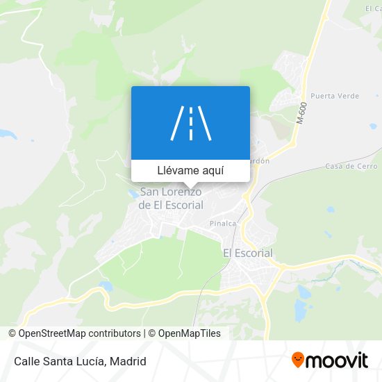Mapa Calle Santa Lucía