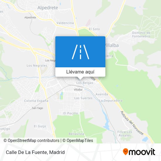 Mapa Calle De La Fuente