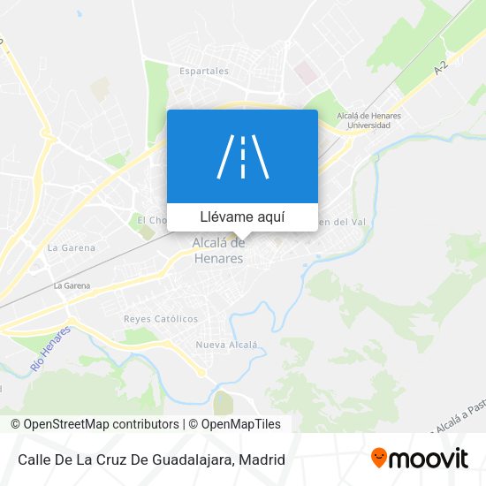 Mapa Calle De La Cruz De Guadalajara