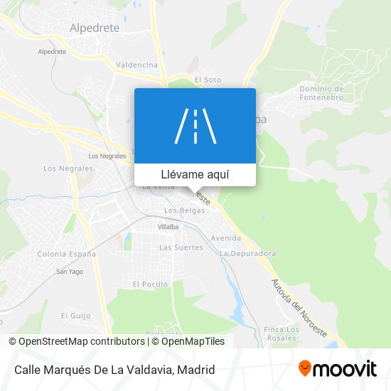 Mapa Calle Marqués De La Valdavia