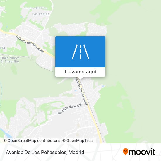 Mapa Avenida De Los Peñascales