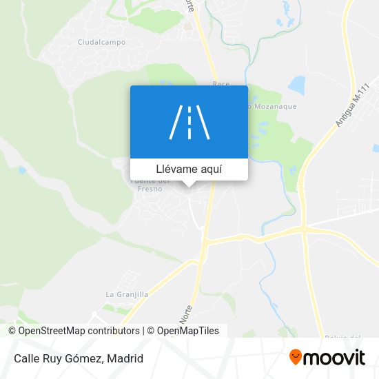 Mapa Calle Ruy Gómez