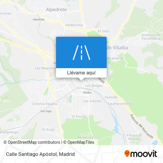 Mapa Calle Santiago Apóstol
