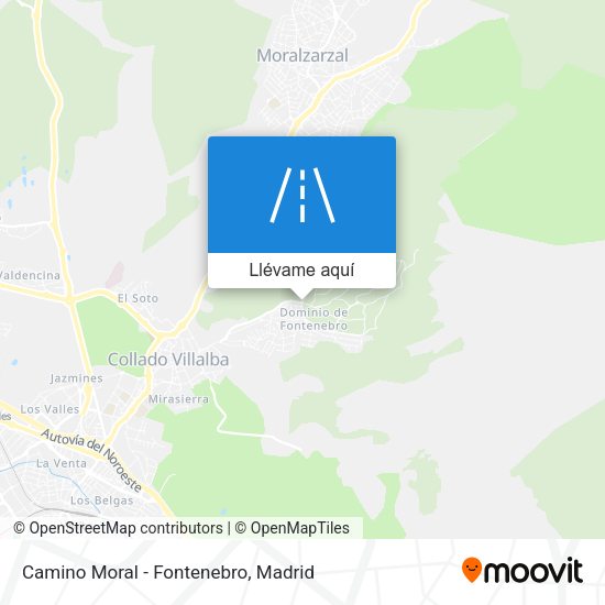 Mapa Camino Moral - Fontenebro