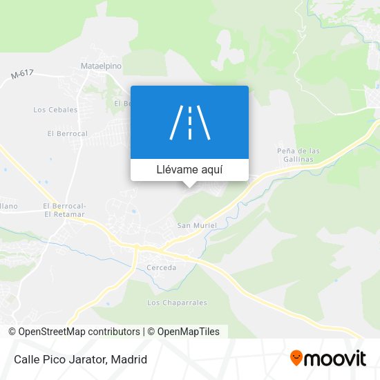 Mapa Calle Pico Jarator