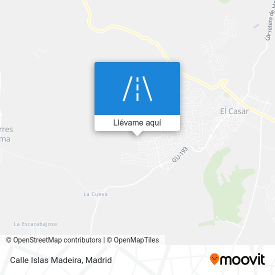 Mapa Calle Islas Madeira