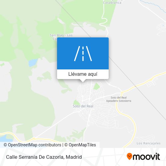 Mapa Calle Serranía De Cazorla