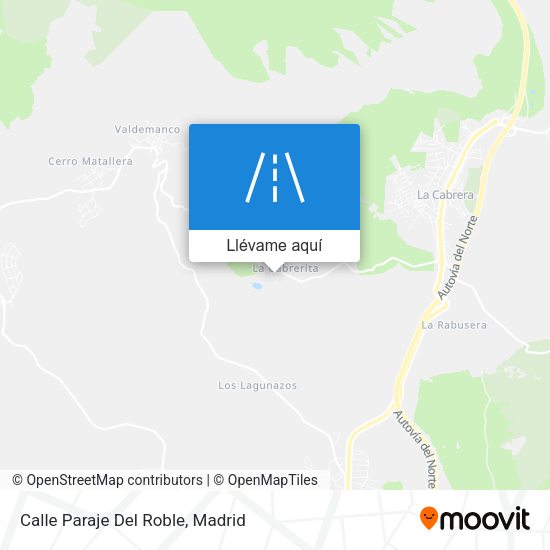 Mapa Calle Paraje Del Roble