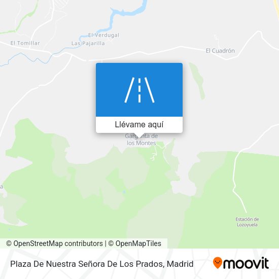 Mapa Plaza De Nuestra Señora De Los Prados