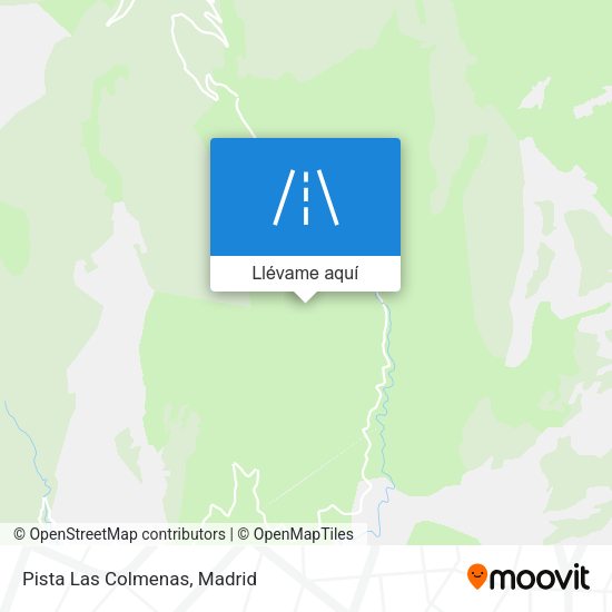 Mapa Pista Las Colmenas