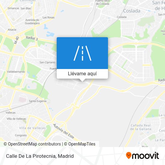 Mapa Calle De La Pirotecnia