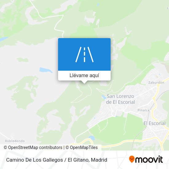 Mapa Camino De Los Gallegos / El Gitano