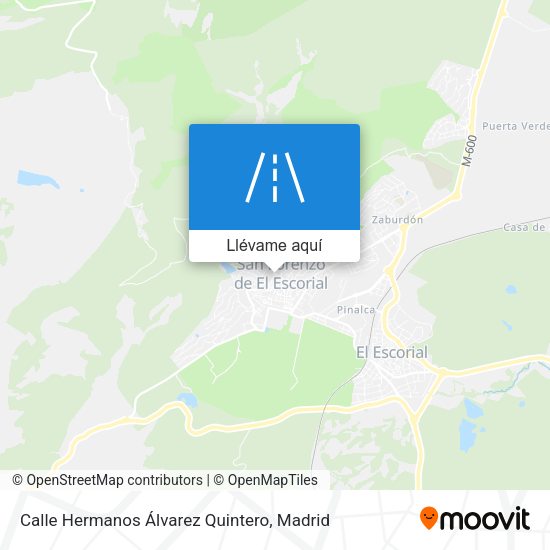 Mapa Calle Hermanos Álvarez Quintero